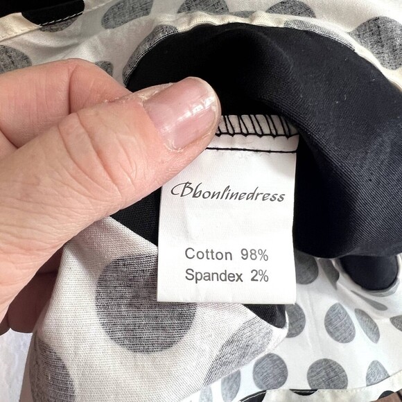 BBonline Dress 50s Red Black Fit & Flare Rockabilly Retro Minnie Mouse Size 2XL - Picture 7 of 9